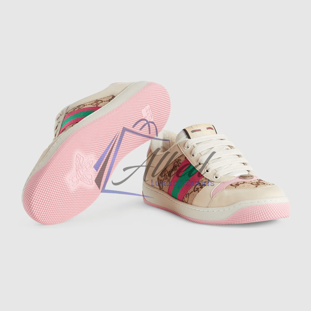 Gucci Screener Crystal GG Trainer
