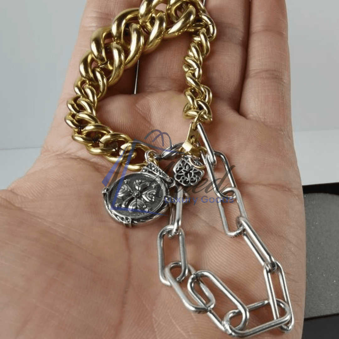 Dolce & Gabbana Multicolor Gemstone DG Bracelet