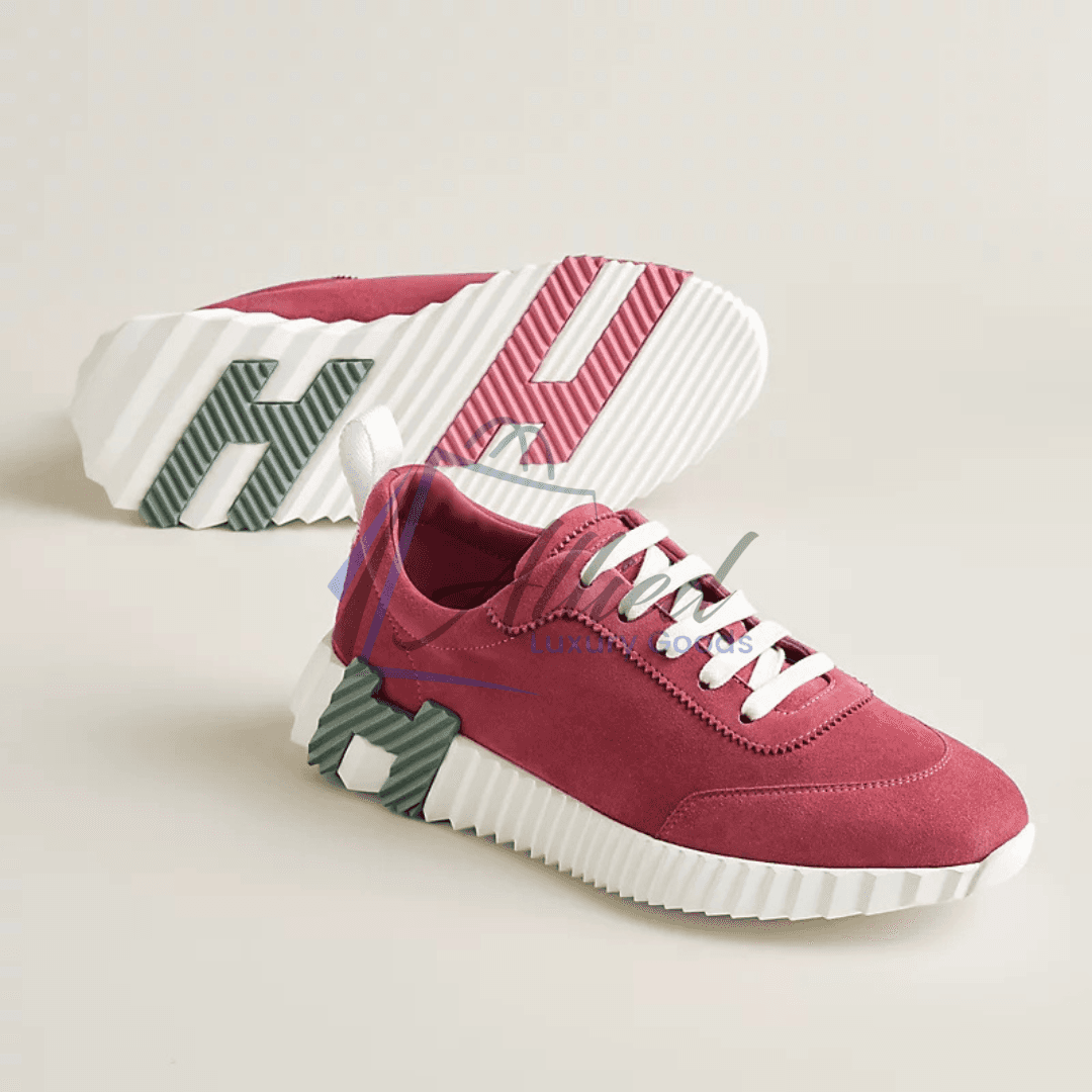 Hermès Bouncing Sneakers Contrast Sole Luxe Goatskin Construction