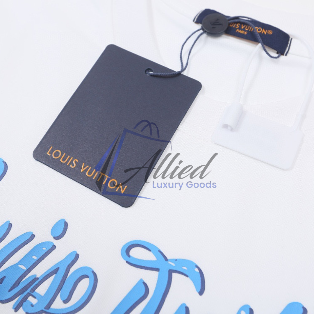 LV Men’s Printed Cotton Piqué T-Shirt