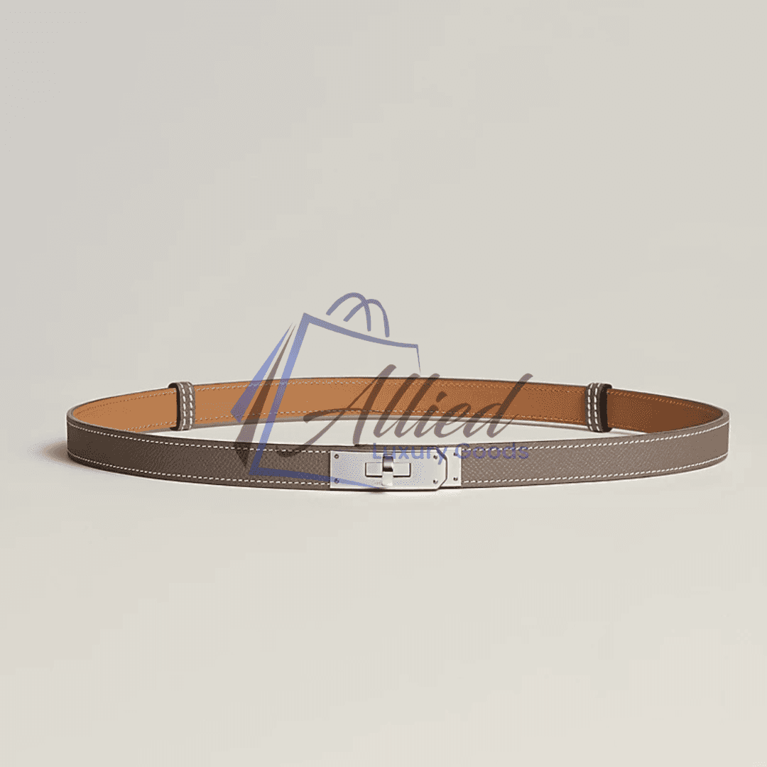 Hermès Kelly 18 Belt Adjustable Design Palladium Buckle