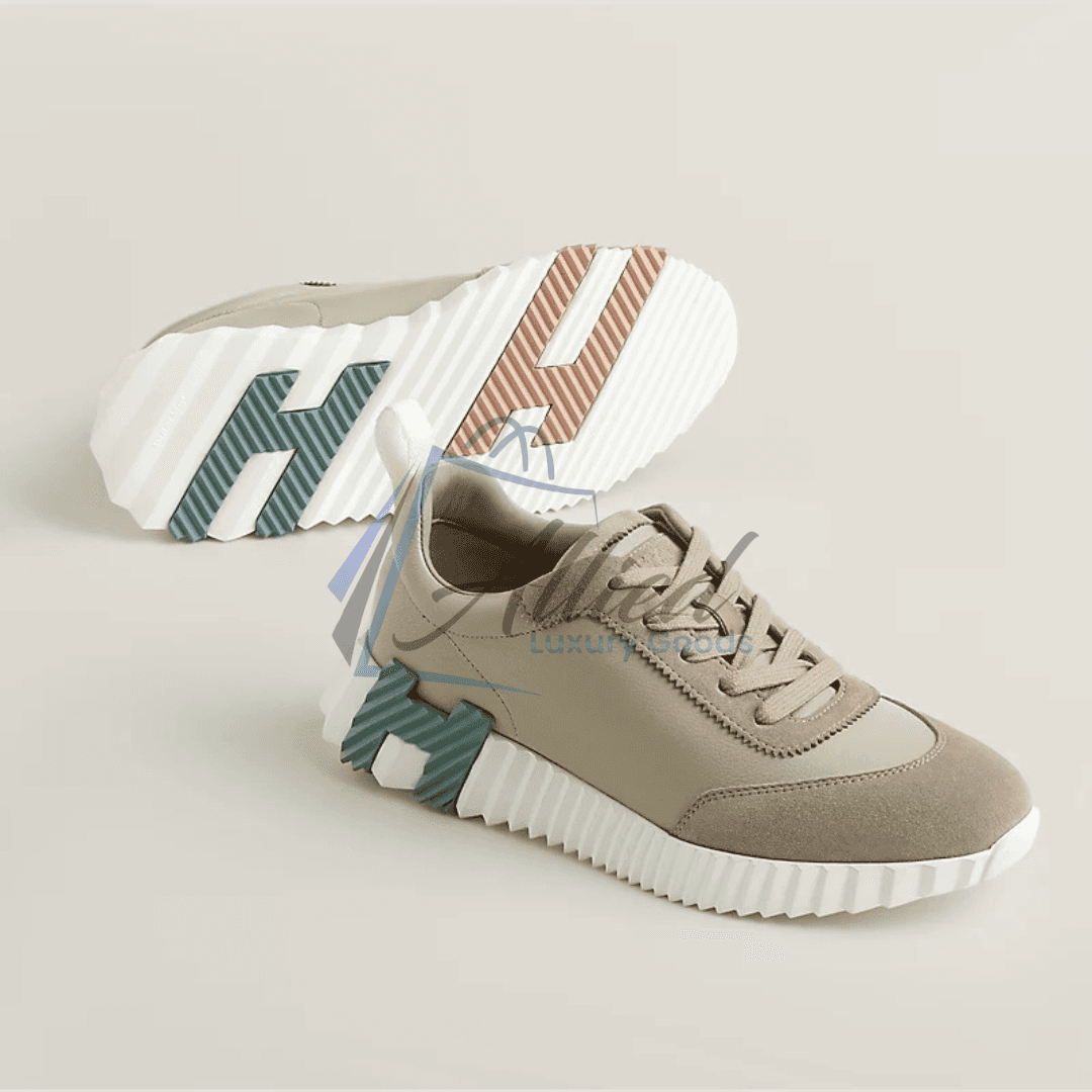 Hermès Bouncing Sneakers Contrast Sole Luxe Goatskin Construction