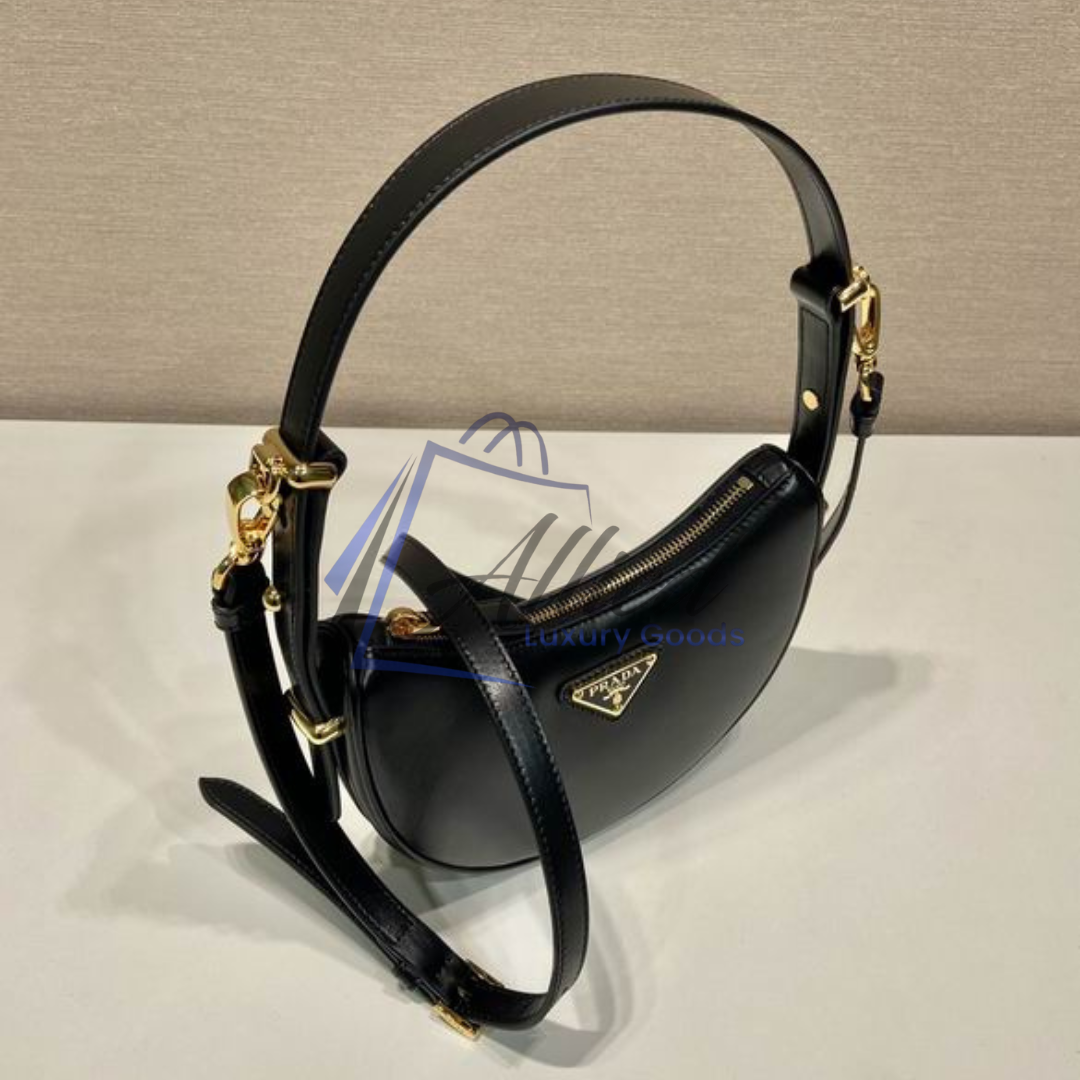 Prada Arqué Leather Mini Shoulder Bag
