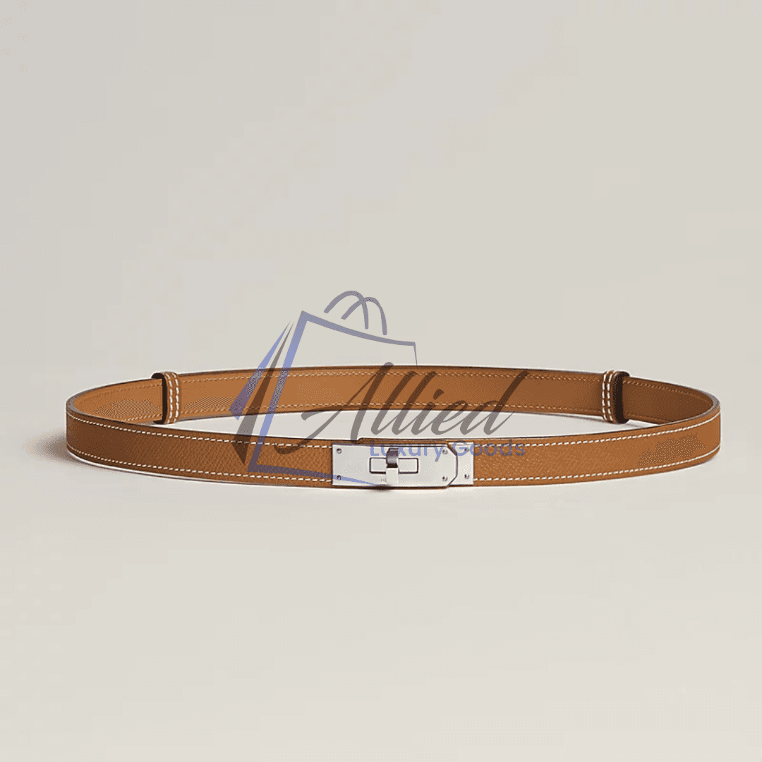 Hermès Kelly 18 Belt Adjustable Design Palladium Buckle