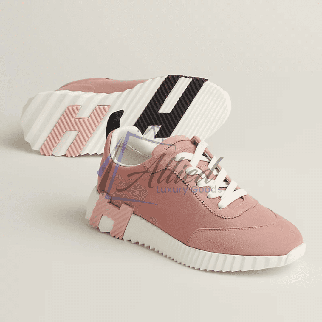 Hermès Bouncing Sneakers Contrast Sole Luxe Goatskin Construction