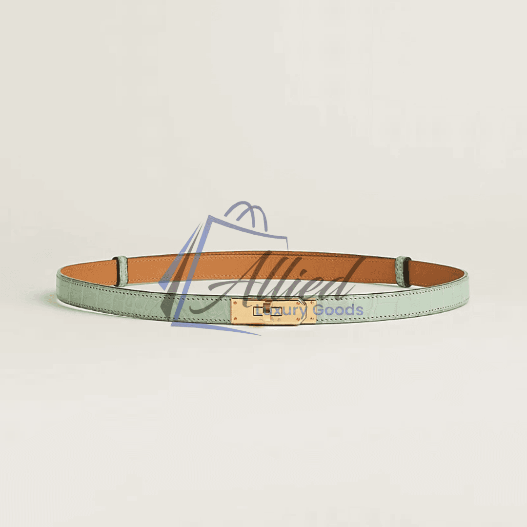 Hermès Kelly 18 Belt Adjustable Design Palladium Buckle