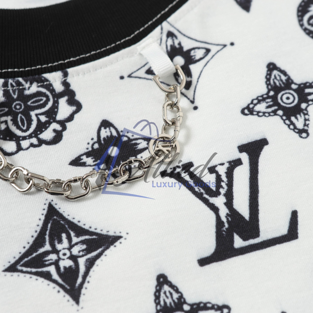 LV Men’s Printed Cotton Piqué T-Shirt