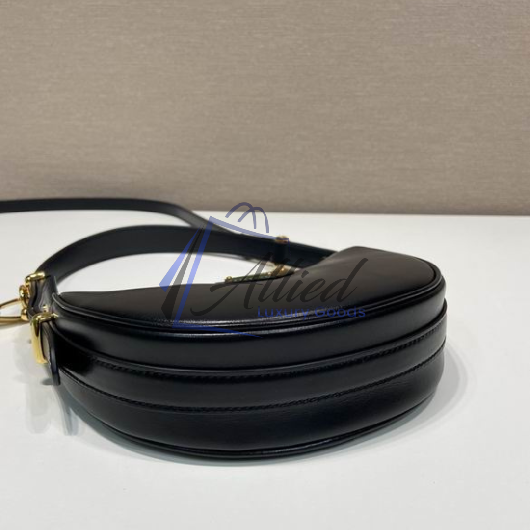 Prada Arqué Leather Mini Shoulder Bag