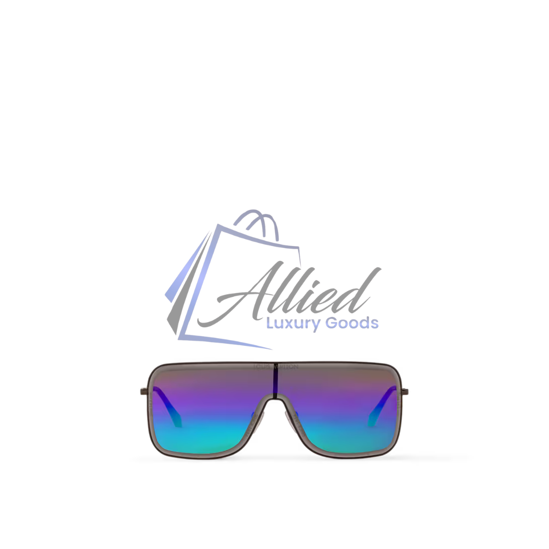 Louis Vuitton LV Waimea Shield Sunglasses | Gradient Mirrored Wrap Design