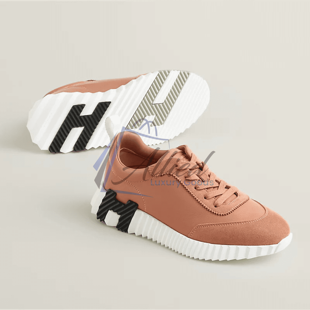 Hermès Bouncing Sneakers Contrast Sole Luxe Goatskin Construction