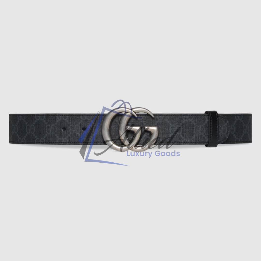 Gucci GG Marmont Reversible Belt Double G Buckle Dual-Material Versatility