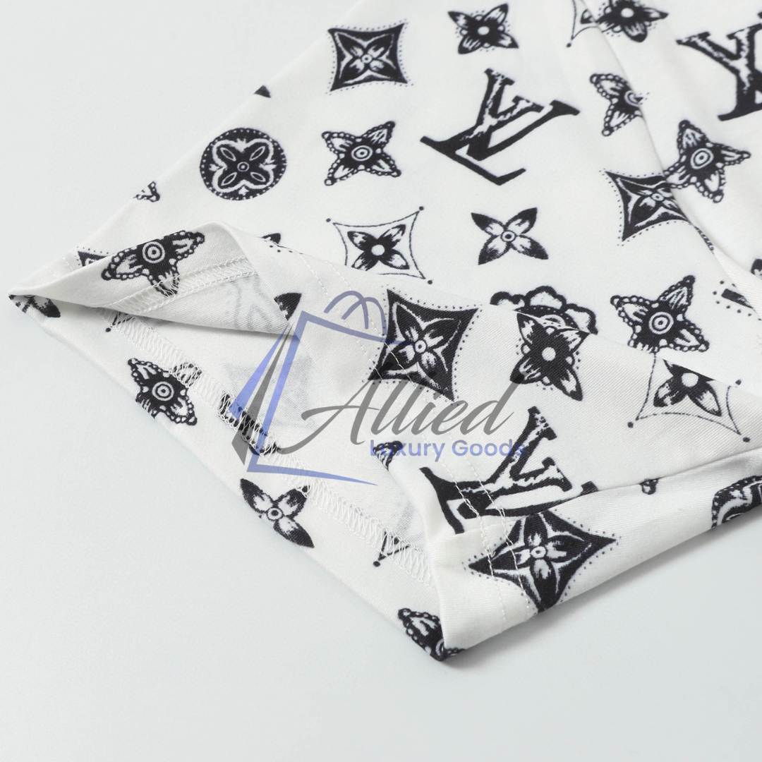 LV Men’s Printed Cotton Piqué T-Shirt