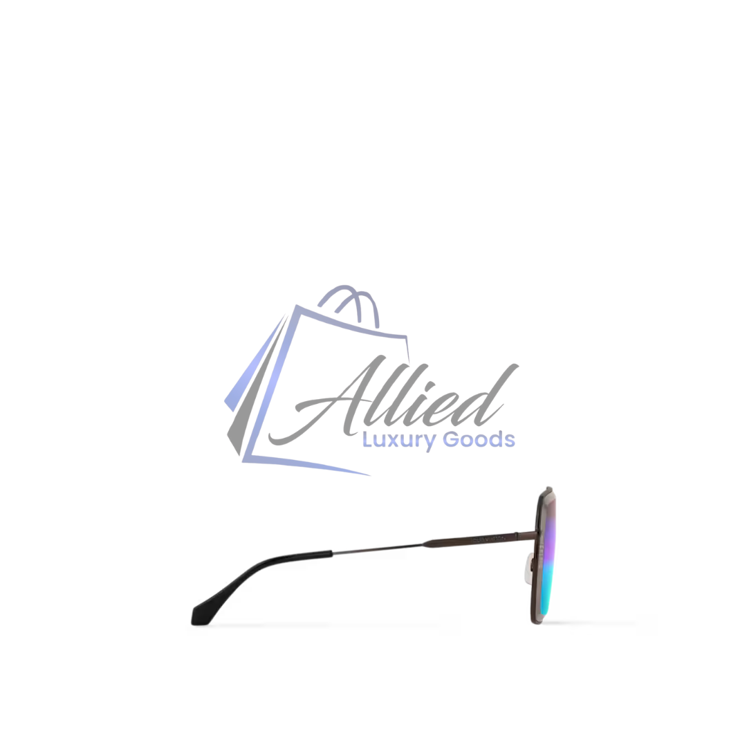 Louis Vuitton LV Waimea Shield Sunglasses | Gradient Mirrored Wrap Design