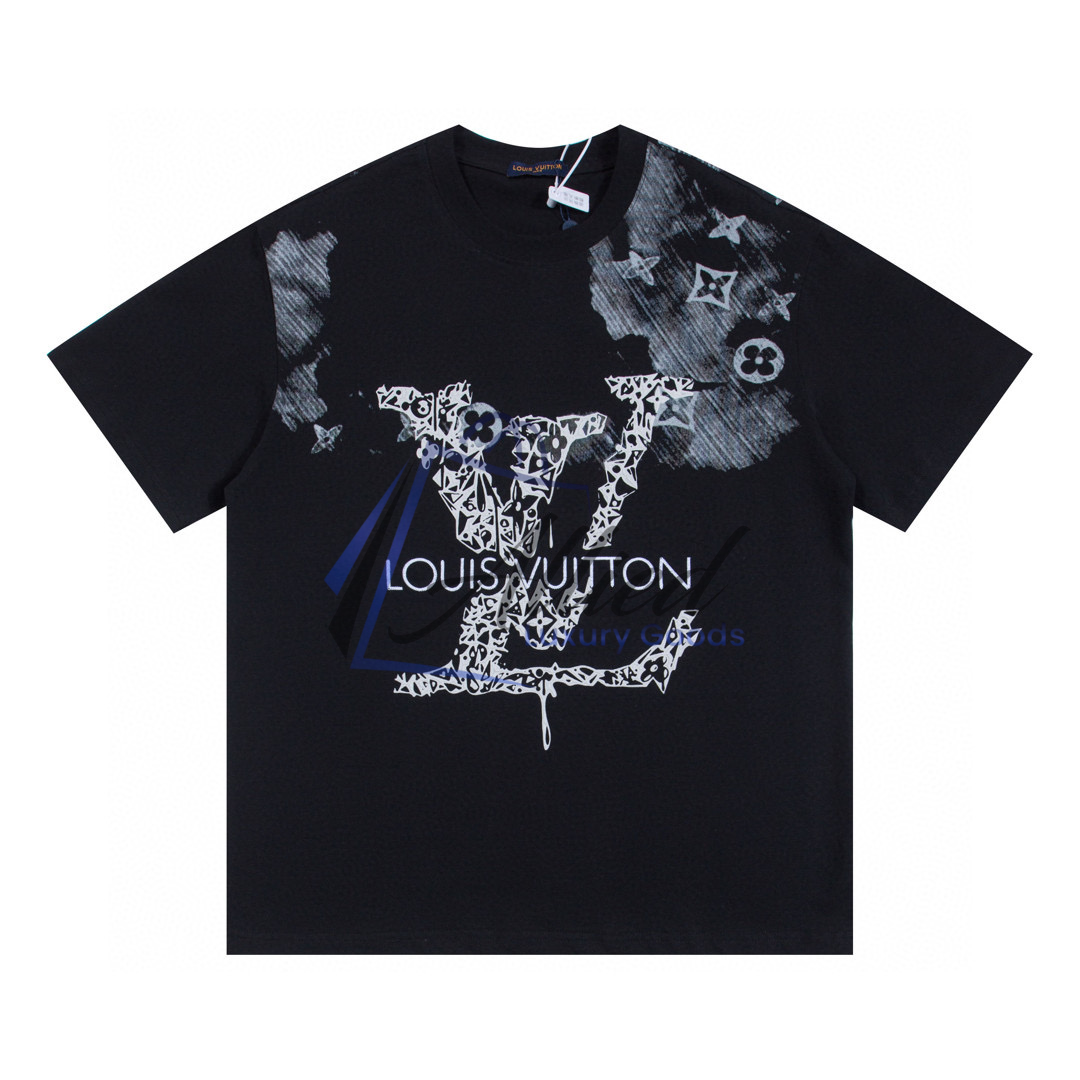 LV Men’s Printed Cotton Piqué T-Shirt