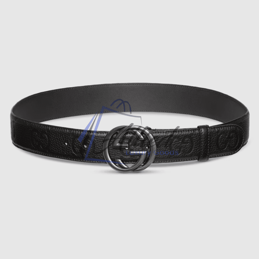 Gucci GG Supreme Belt Interlocking G Buckle Dual