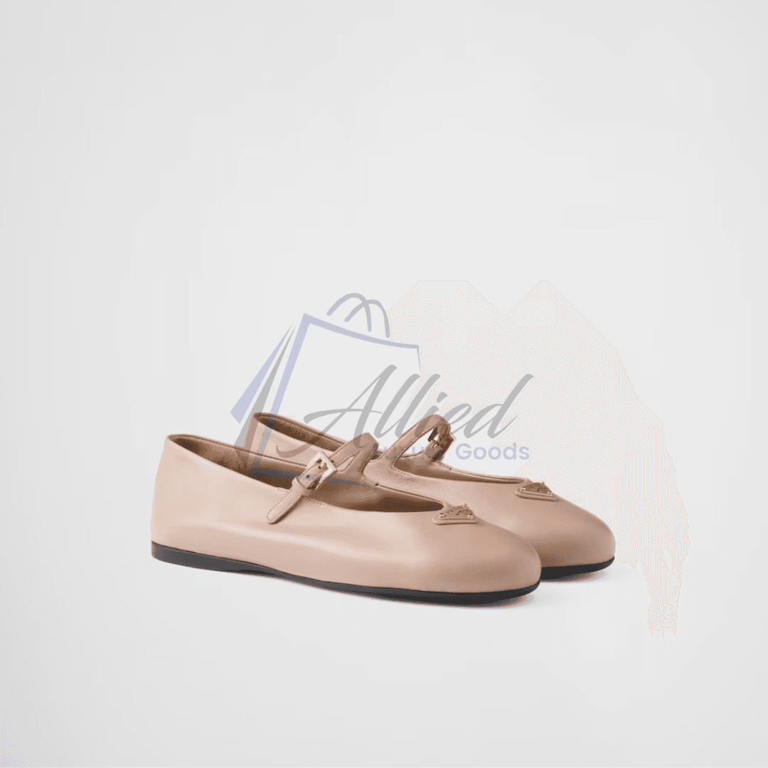 Prada Nappa Leather Mary Jane Ballerinas | Timeless Poise with Signature Elegance
