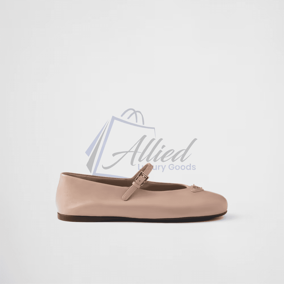 Prada Nappa Leather Mary Jane Ballerinas | Timeless Poise with Signature Elegance