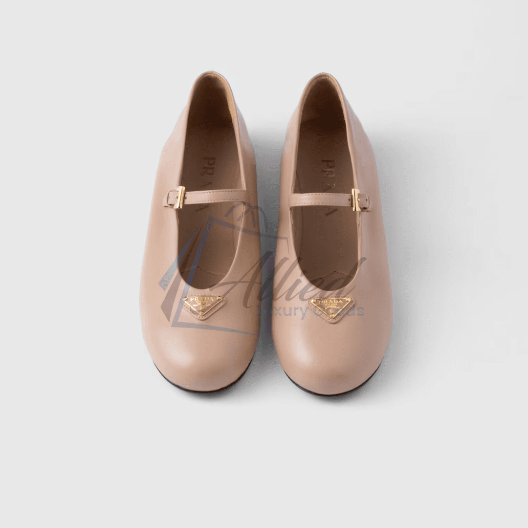 Prada Nappa Leather Mary Jane Ballerinas | Timeless Poise with Signature Elegance