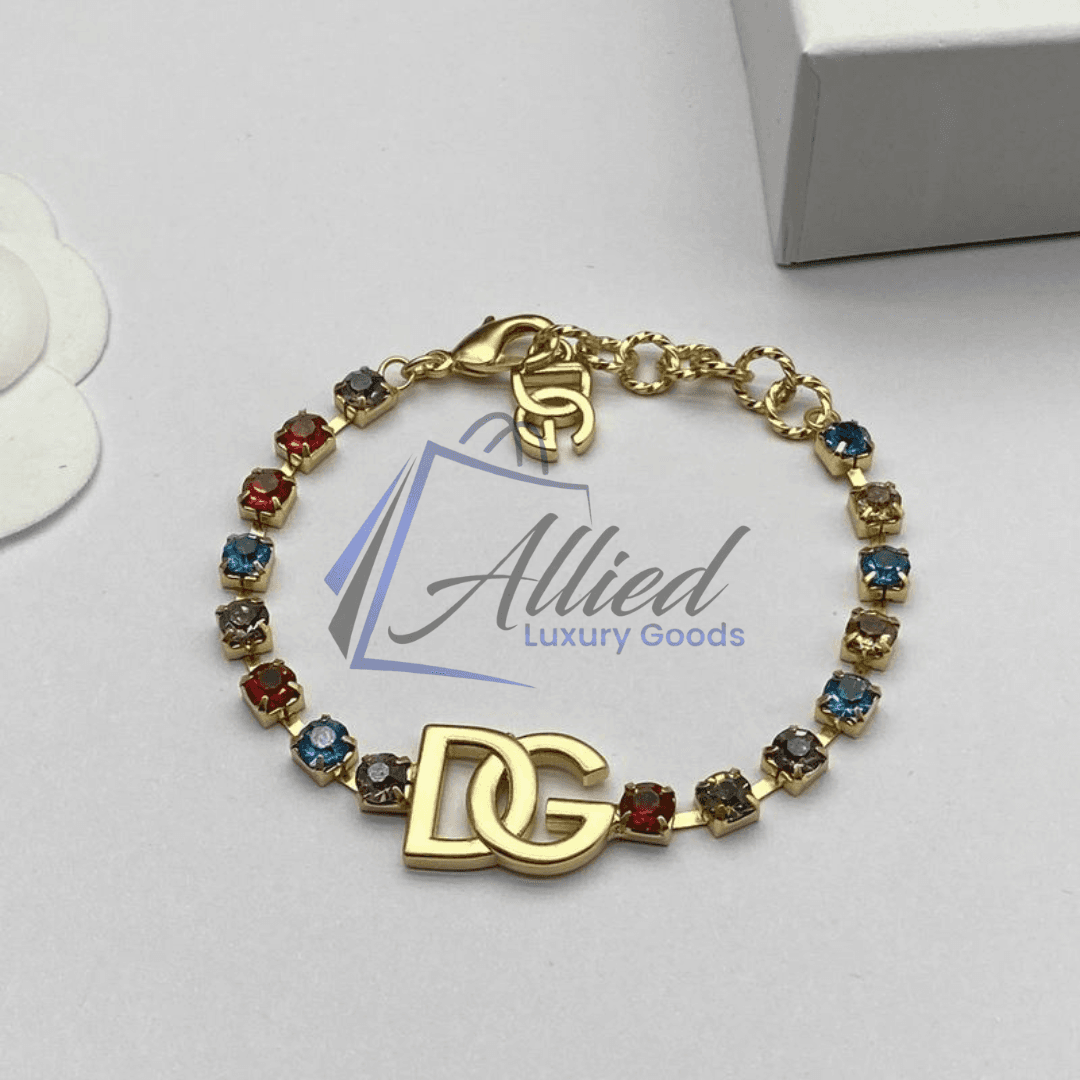 Dolce & Gabbana Multicolor Gemstone DG Bracelet