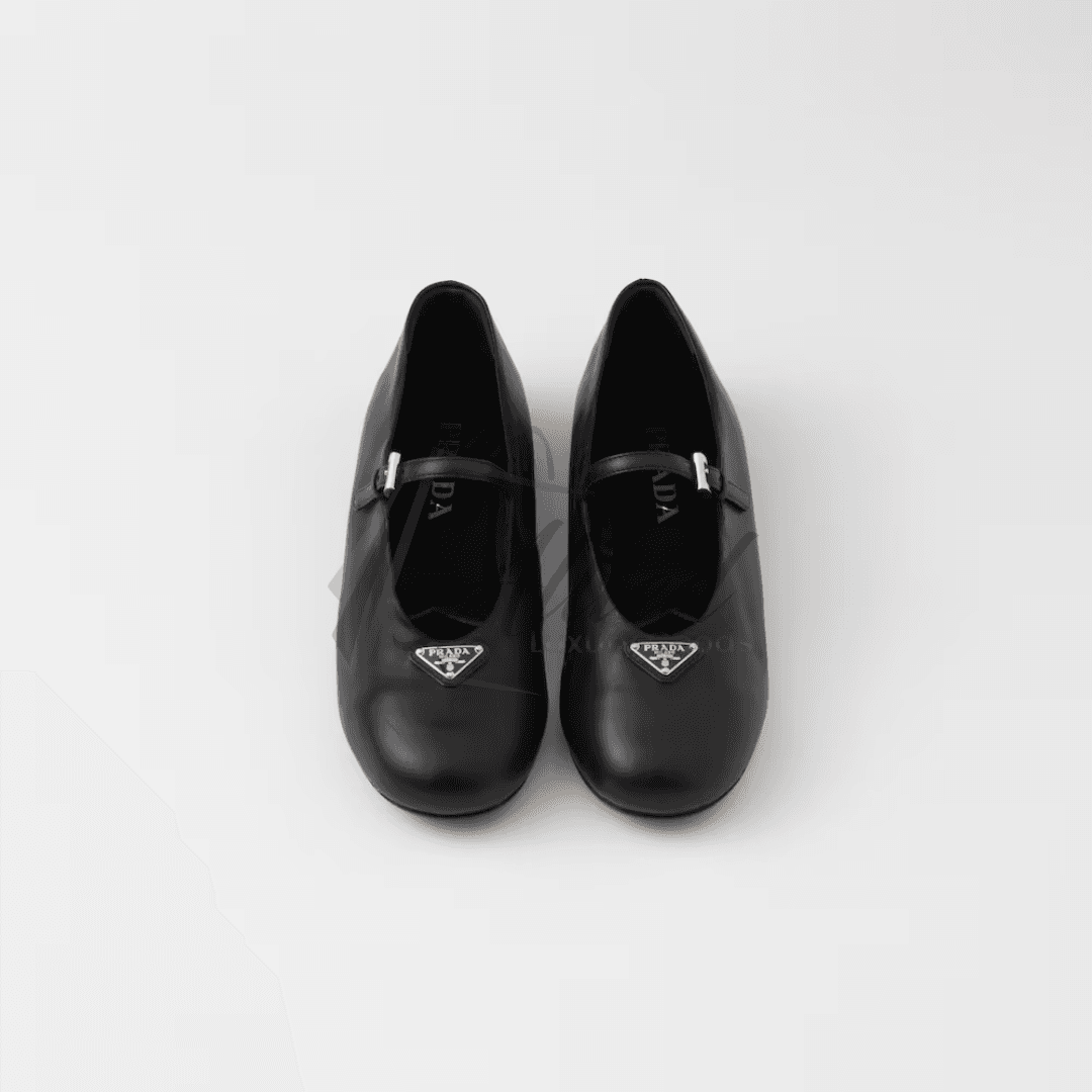 Prada Nappa Leather Mary Jane Ballerinas | Timeless Poise with Signature Elegance