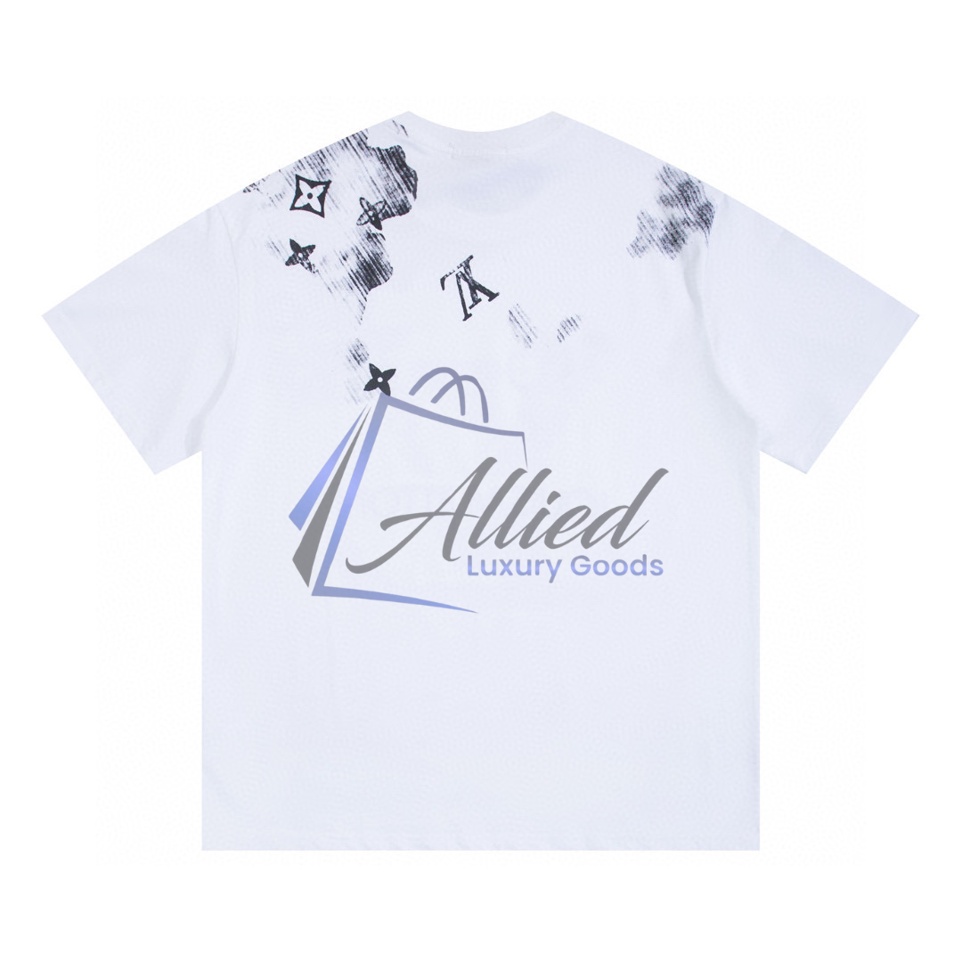 LV Men’s Printed Cotton Piqué T-Shirt