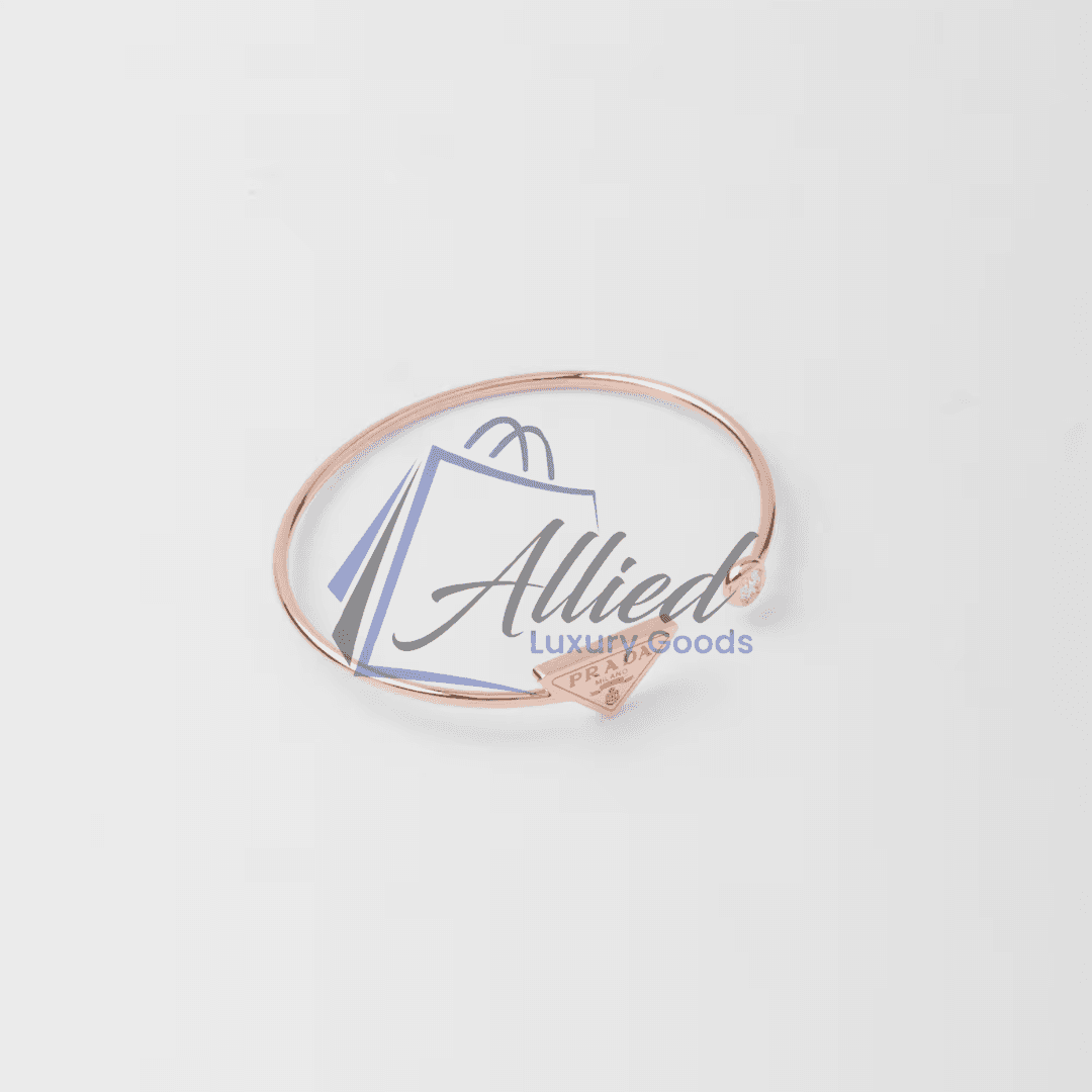 Prada Eternal Gold Open Bangle Bracelet – Rose Gold