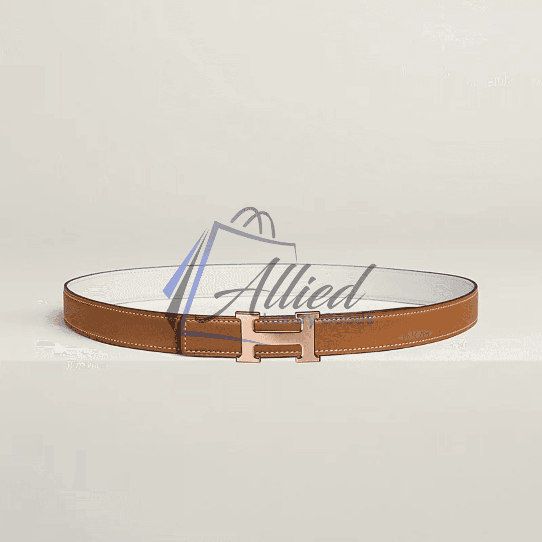 Hermès Mini H Belt Rose Gold Buckle