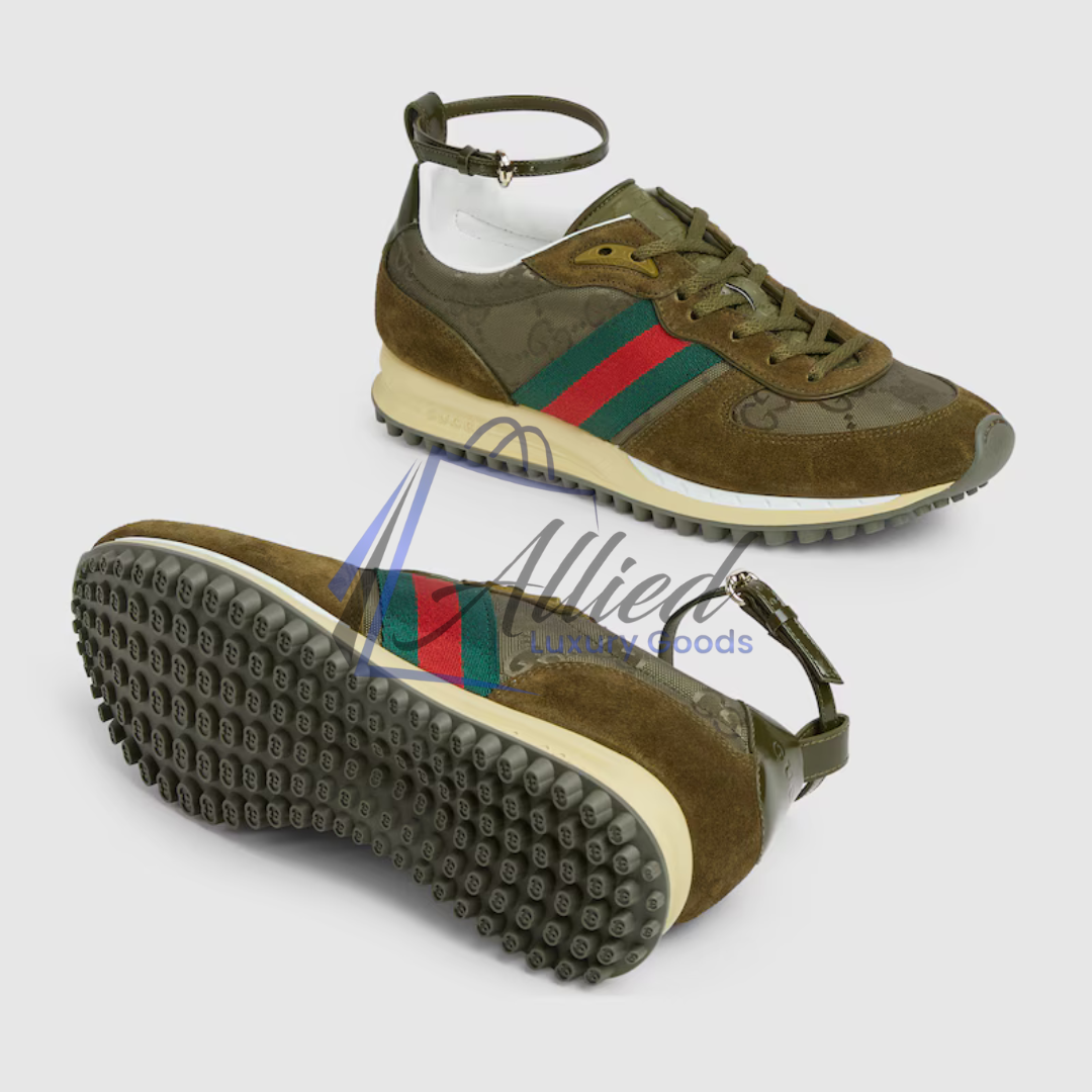 Women’s Gucci Re-Motion Trainer Detachable Strap Vintage-Treated Sole