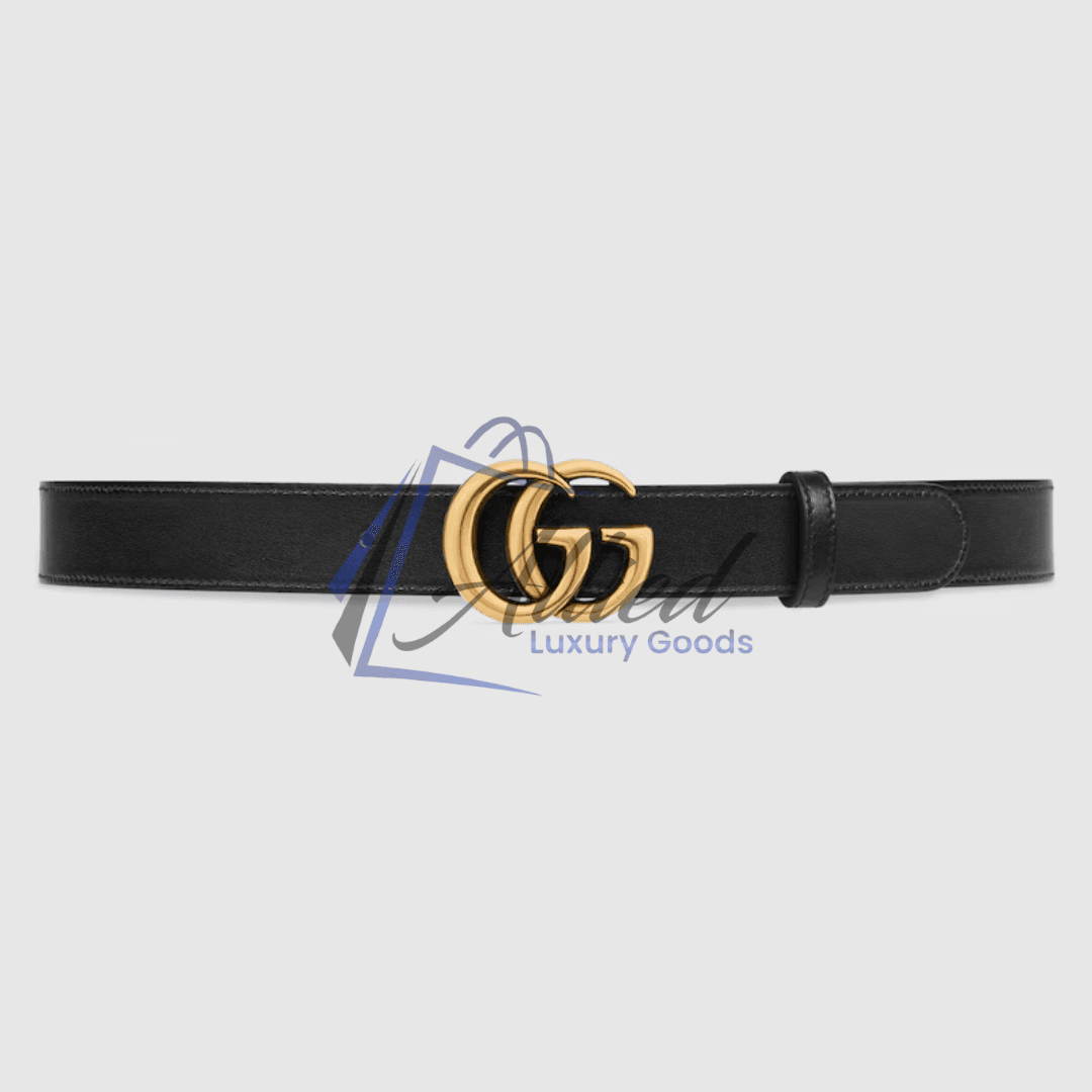 Gucci GG Marmont Reversible Belt Double G Buckle Dual-Material Versatility