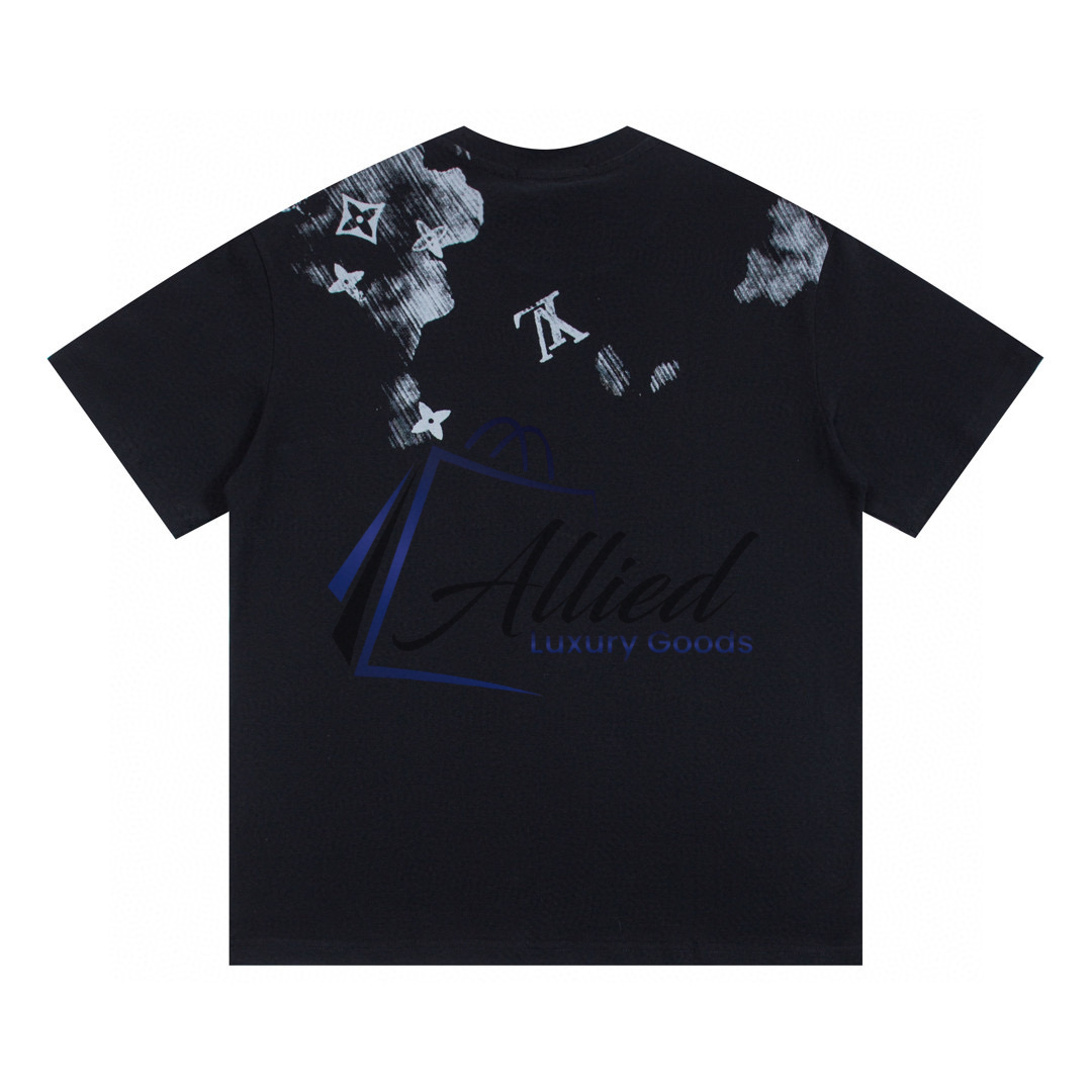 LV Men’s Printed Cotton Piqué T-Shirt