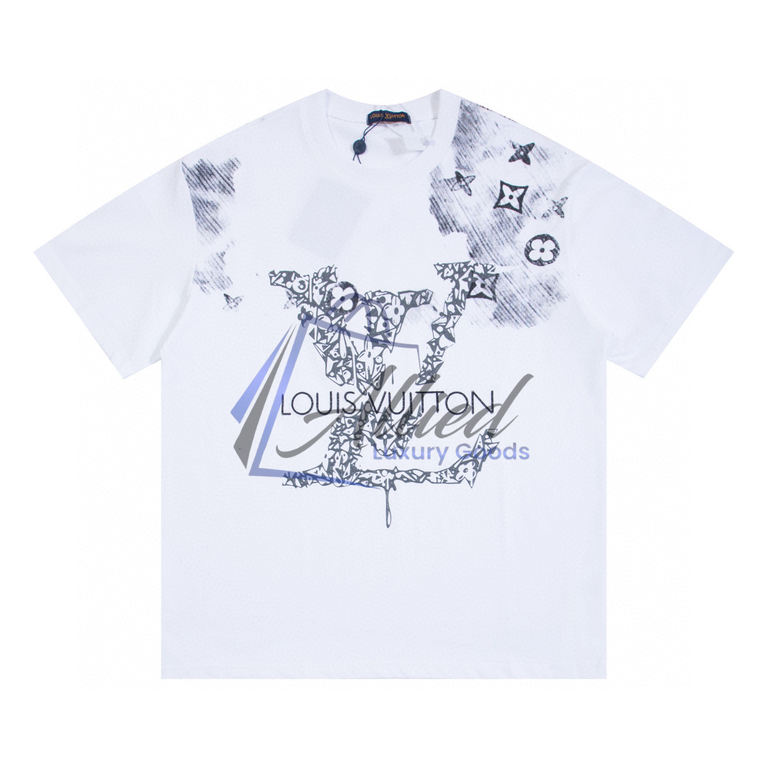 LV Men’s Printed Cotton Piqué T-Shirt