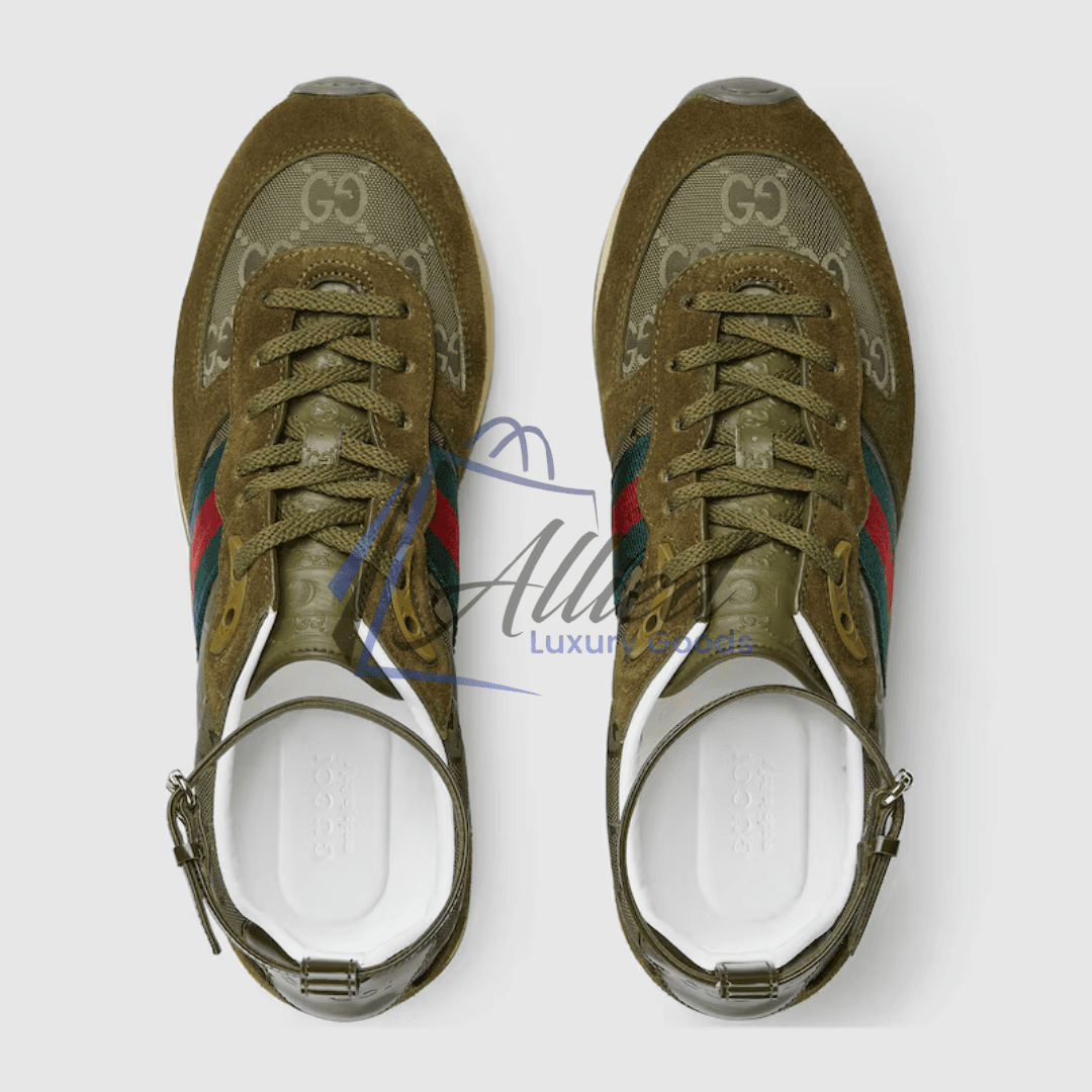 Women’s Gucci Re-Motion Trainer Detachable Strap Vintage-Treated Sole