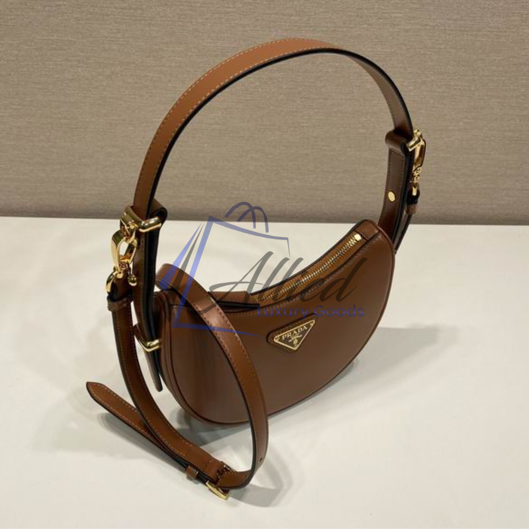 Prada Arqué Leather Mini Shoulder Bag