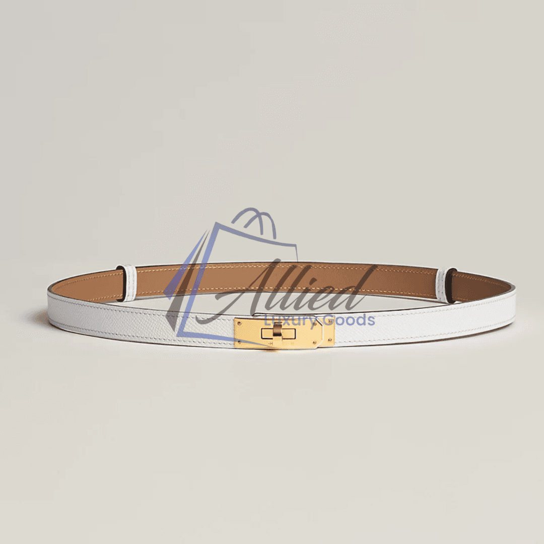Hermès Kelly 18 Belt Adjustable Design Palladium Buckle