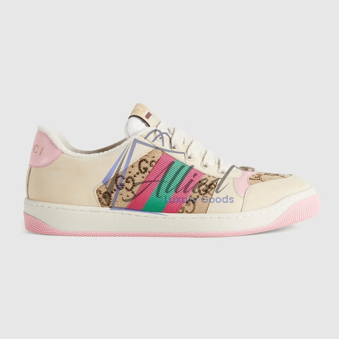 Gucci Screener Crystal GG Trainer