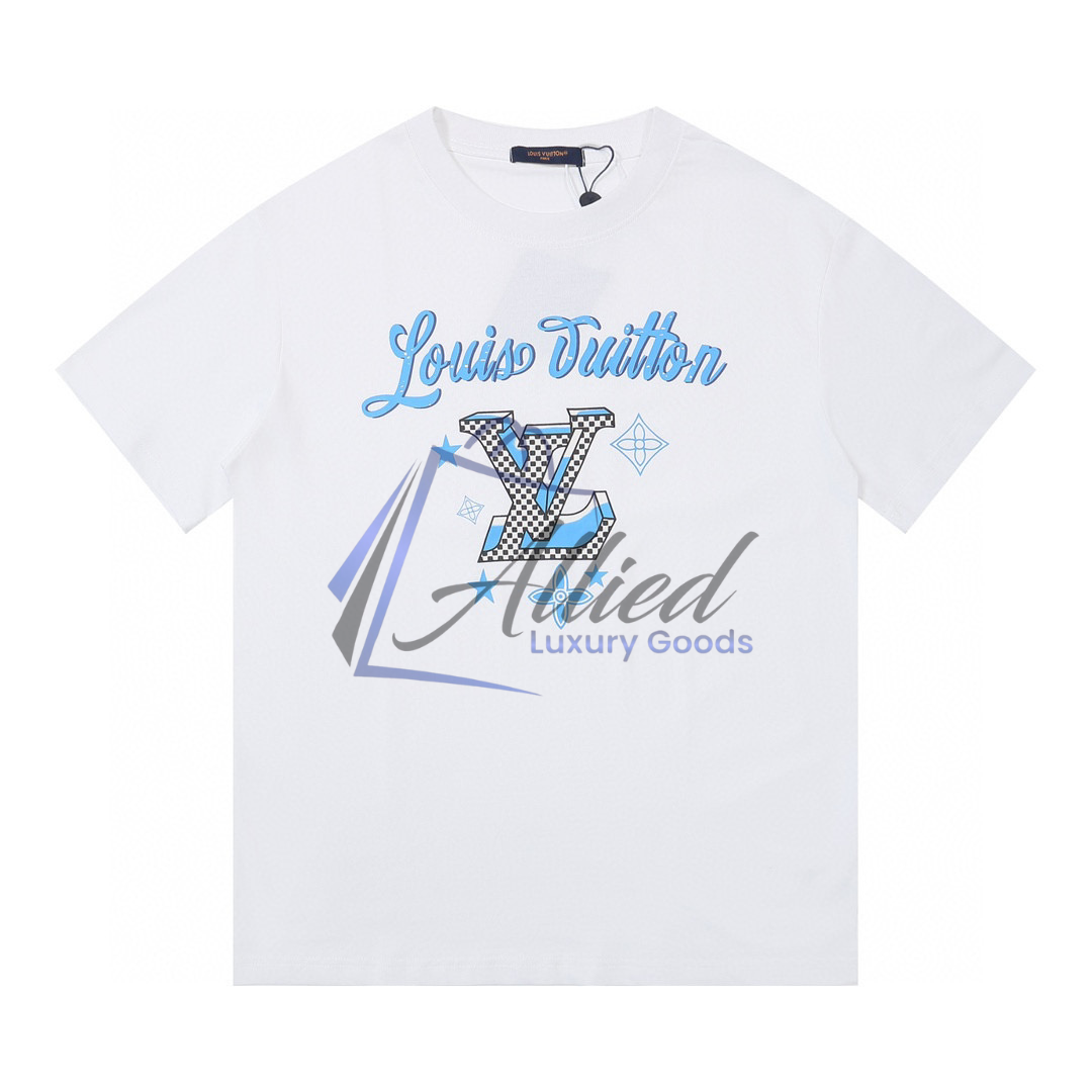 LV Men’s Printed Cotton Piqué T-Shirt