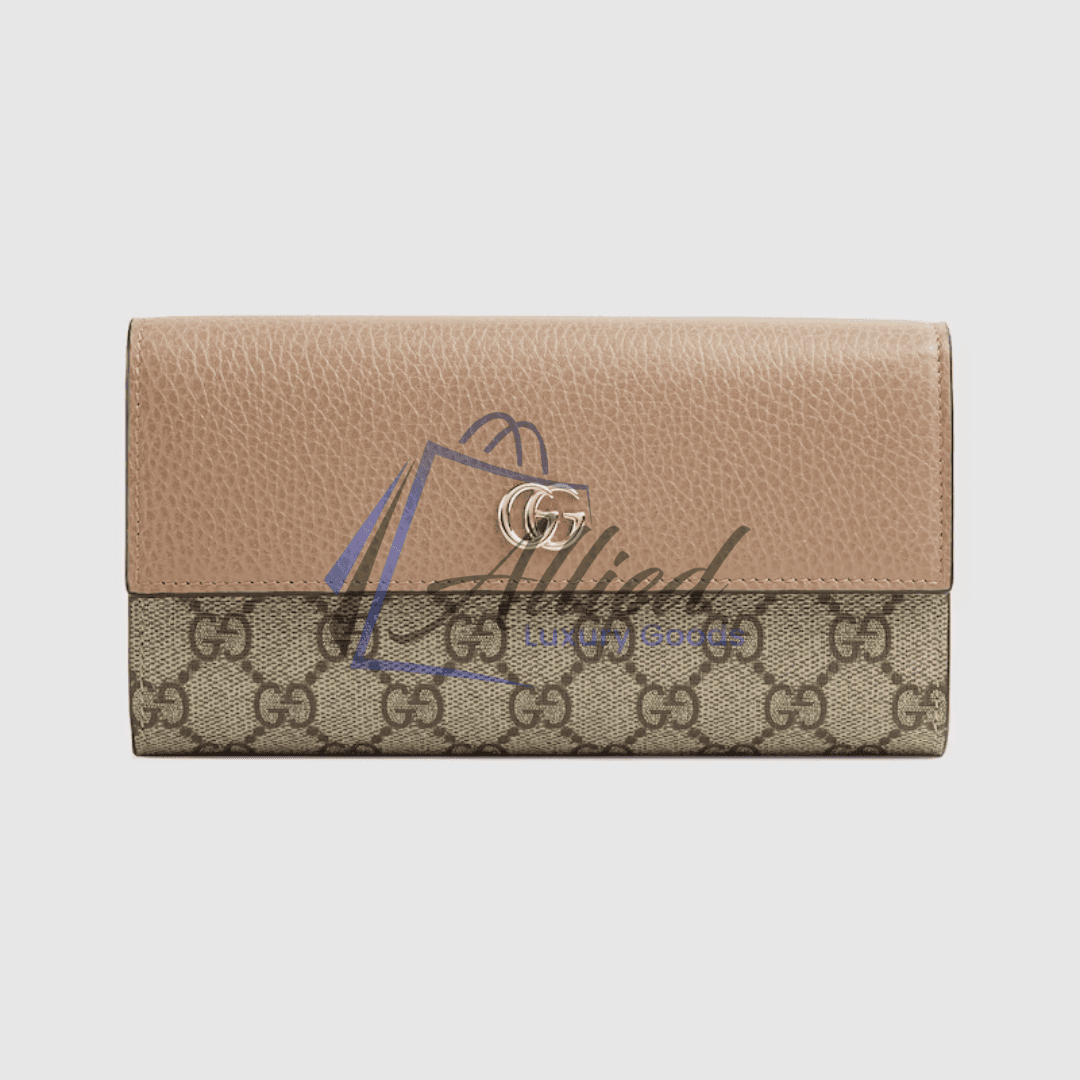 Gucci GG Marmont Continental Wallet Bi-Colour