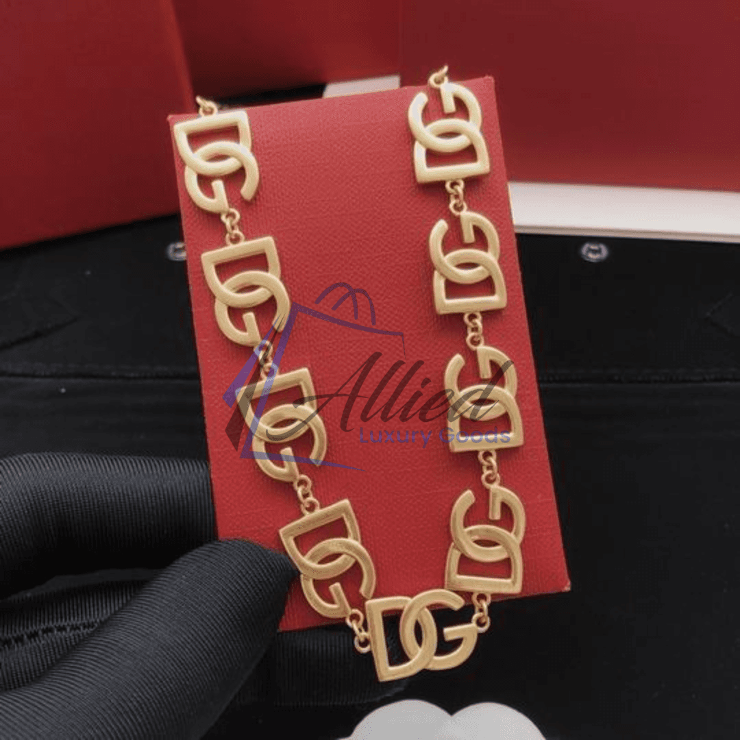 Dolce & Gabbana DG Pendant Necklace – Gold or Silver Finish