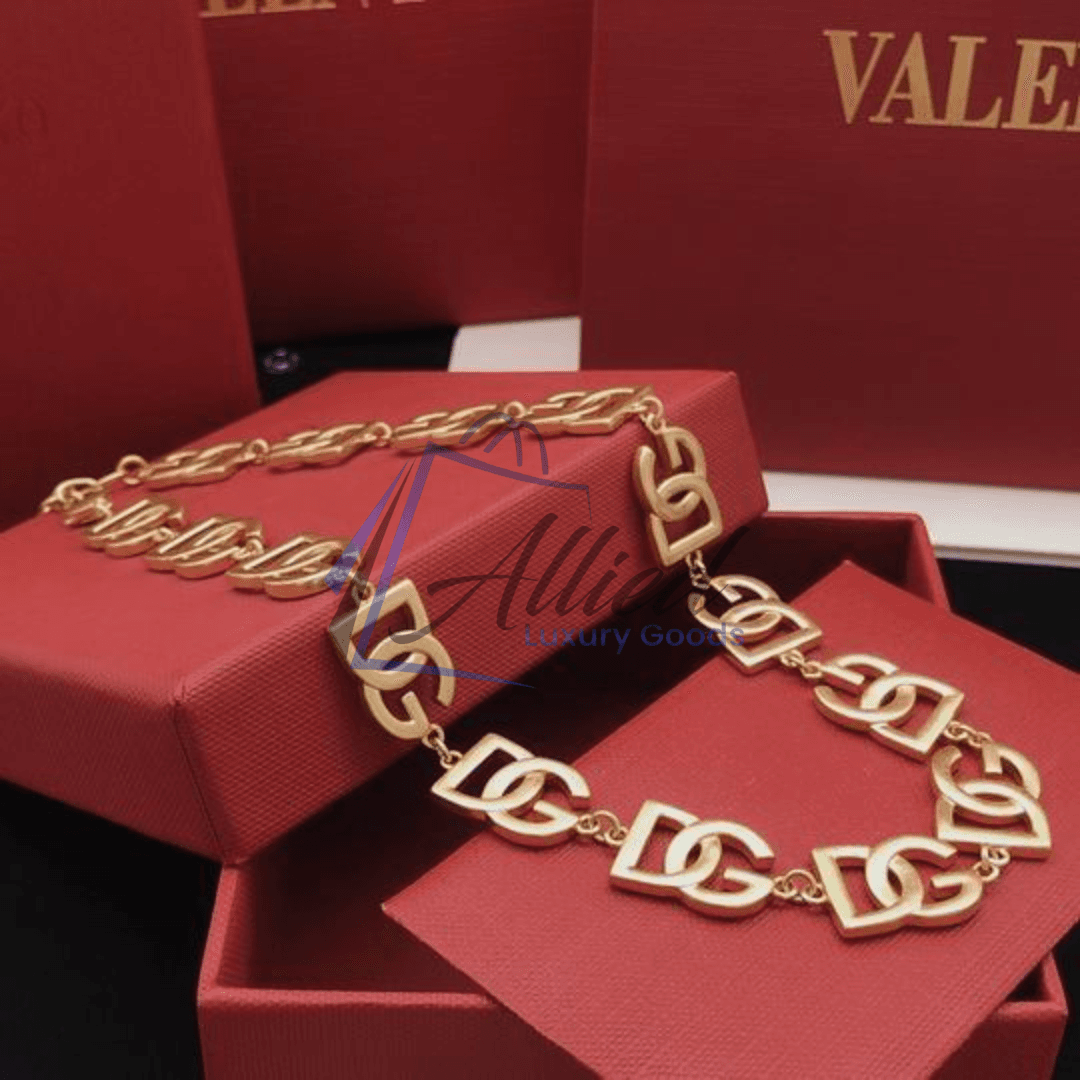 Dolce & Gabbana DG Pendant Necklace – Gold or Silver Finish