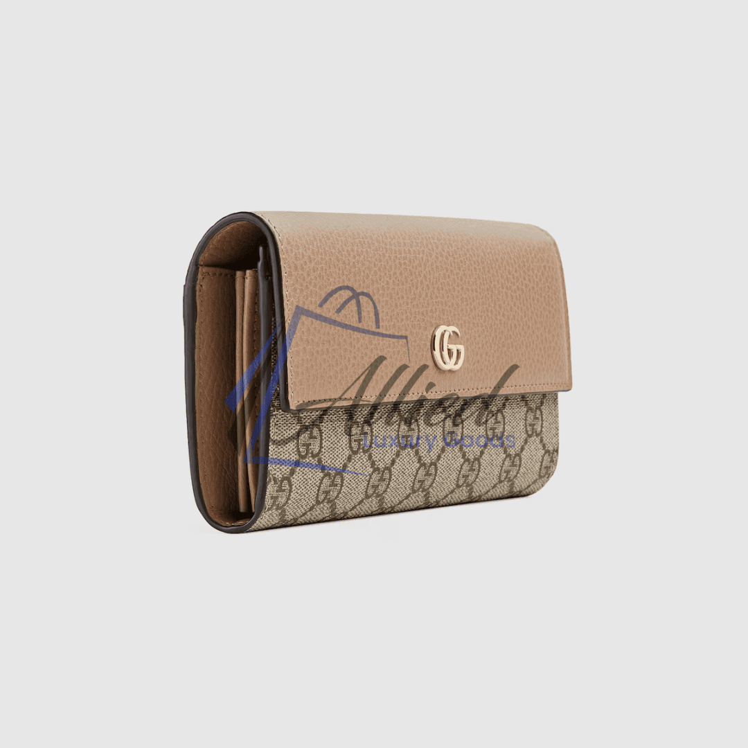Gucci GG Marmont Continental Wallet Bi-Colour