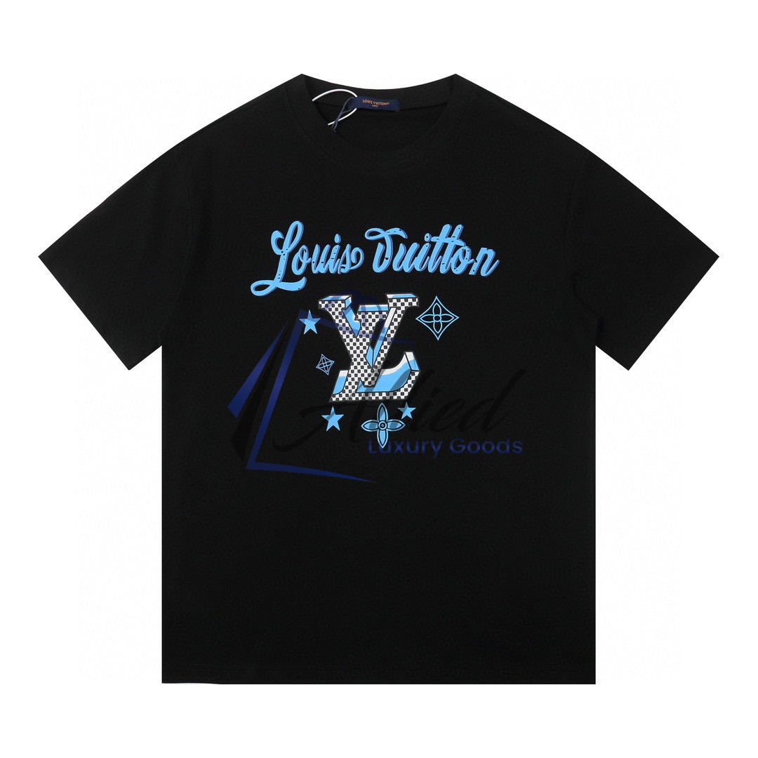 LV Men’s Printed Cotton Piqué T-Shirt