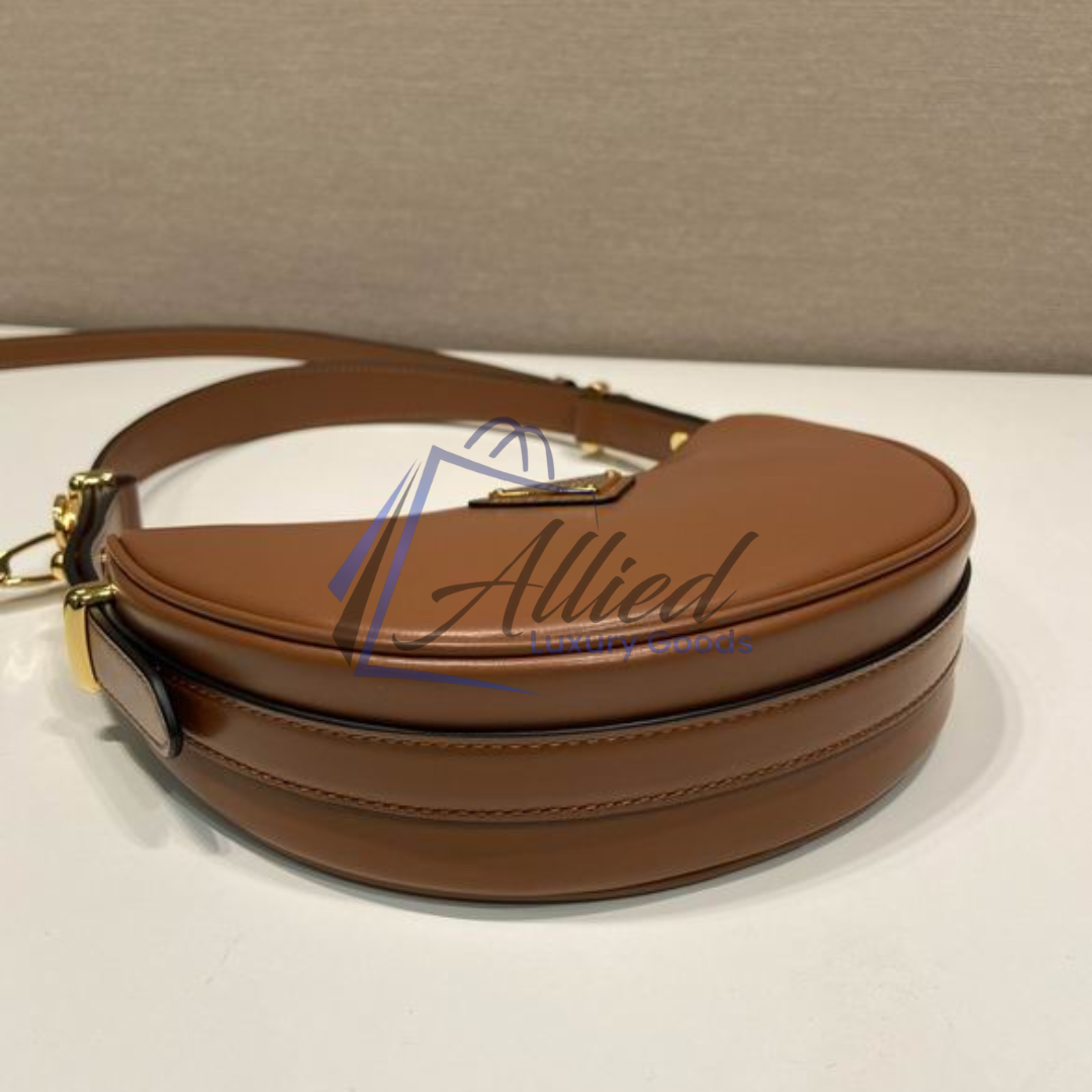 Prada Arqué Leather Mini Shoulder Bag