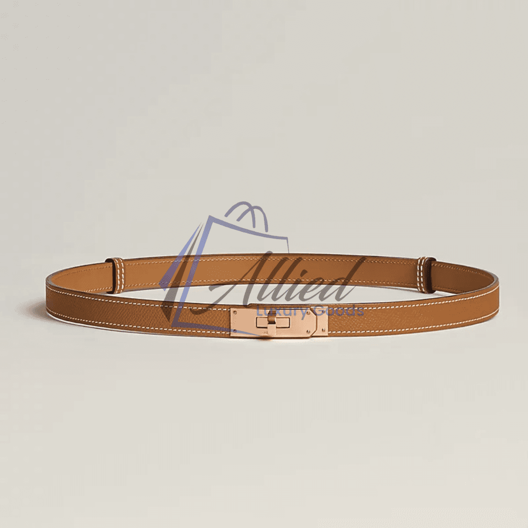 Hermès Kelly 18 Belt Adjustable Design Palladium Buckle