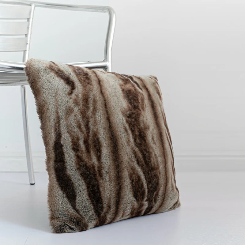 High-end Fluffy Faux Fox Fur Throw Pillows