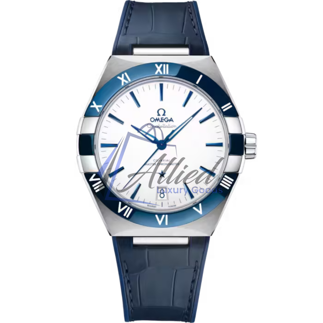 Omega Constellation 41mm | Blue Ceramic & Steel Icon with Master Chronometer Precision