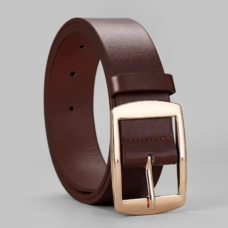 Adjustable Synthetic Leather Casual Belt for Everyday Wear