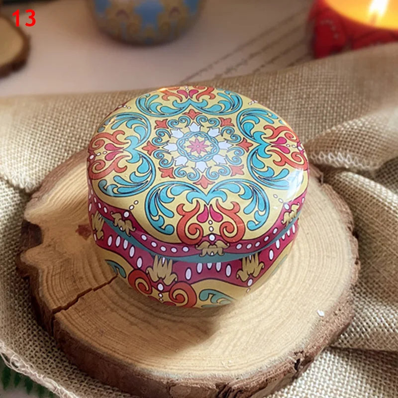 Scented Candles Jar Vintage Flower