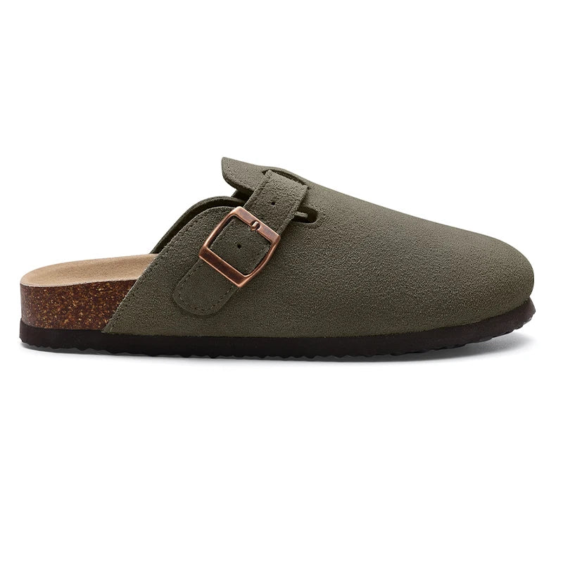 Men’s Suede Mule Slippers – Lightweight & Stylish