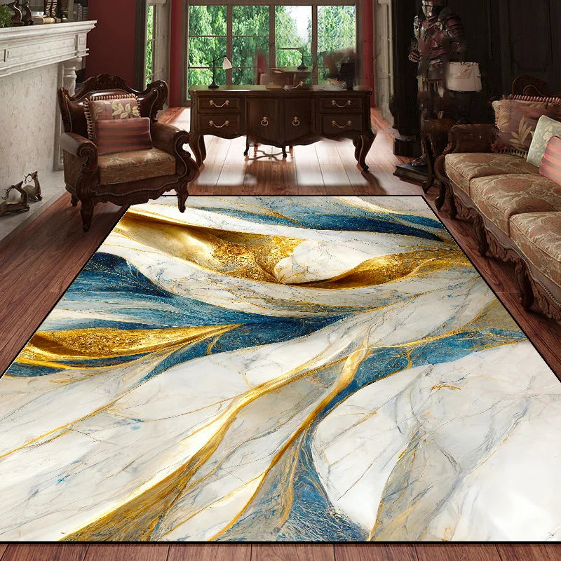 Modern Geometric Anti-Slip Carpet – Soft & Washable