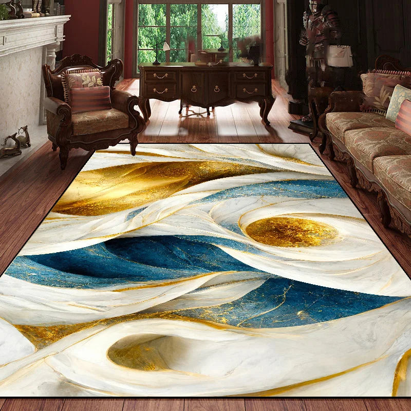 Modern Geometric Anti-Slip Carpet – Soft & Washable